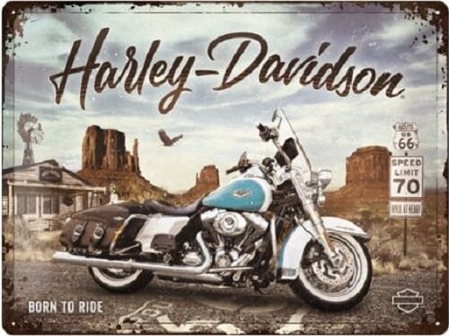 tin signs 15 x 20 Harley/Davidson / Route 66 Road King Classic