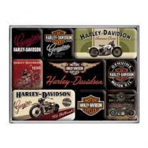 Magnet Set Harley Davidson Bikes