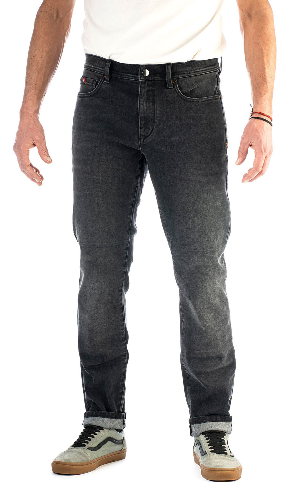 Riding Culture Tapered Slim jeans Zwart (Rokker motorbroek)