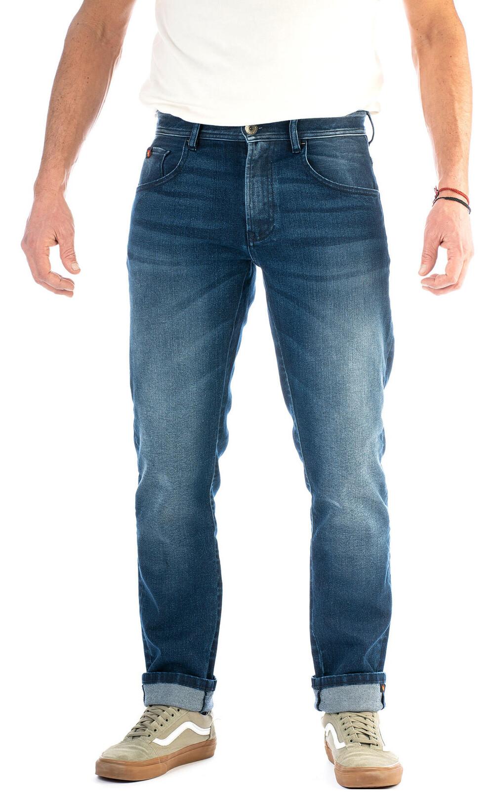 Riding Culture Tapered Slim jeans Blauw (Rokker motorbroek)