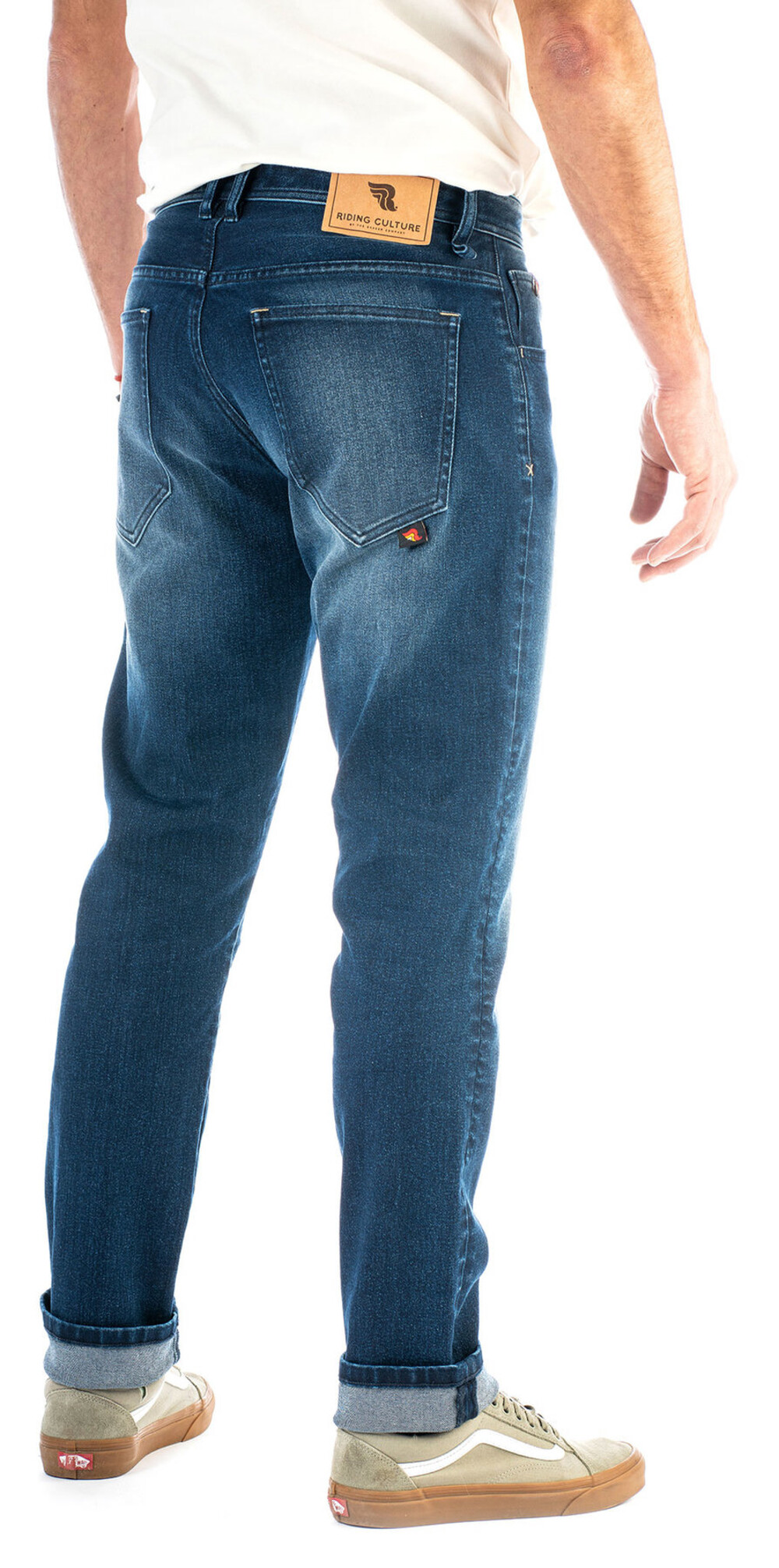 Riding Culture Tapered Slim jeans Blauw (Rokker motorbroek)