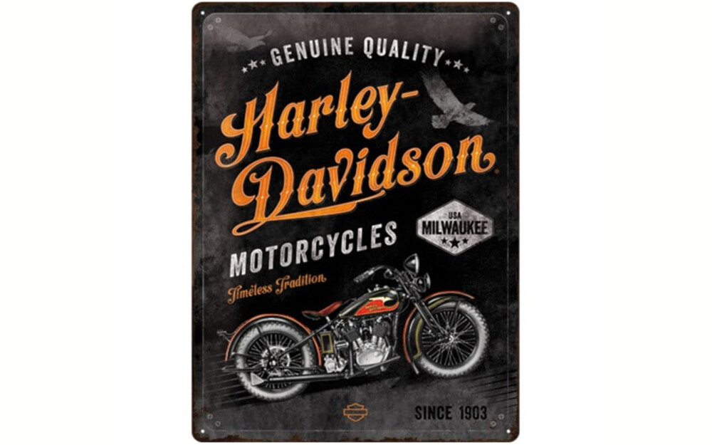 Tin sign H-D timeless tradition 30X40