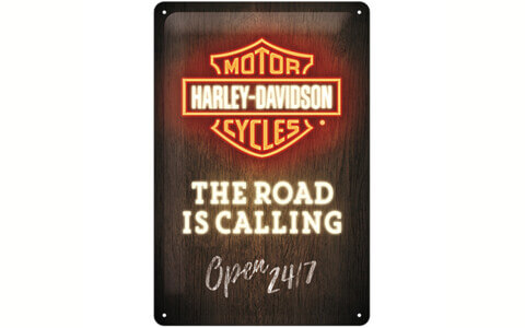 Tin sign road is calling 20x30
