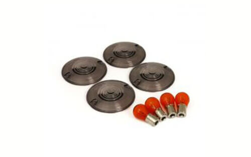 TURN SIGNAL FLAT LENS KIT, SMOKE