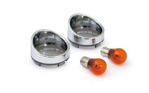 TURN SIGNAL LENS WITH VISOR