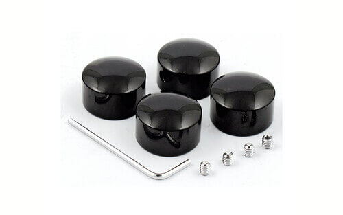 HEAD BOLT COVER KIT. SMOOTH, BLACK