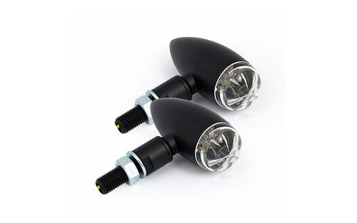 MICRO BULLET LED TURN SIGNALS, BLACK