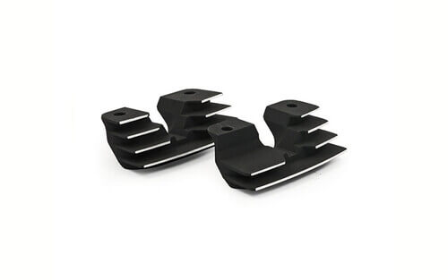 HEAD BOLT BRIDGE COVER SET. FINNED, BLACK