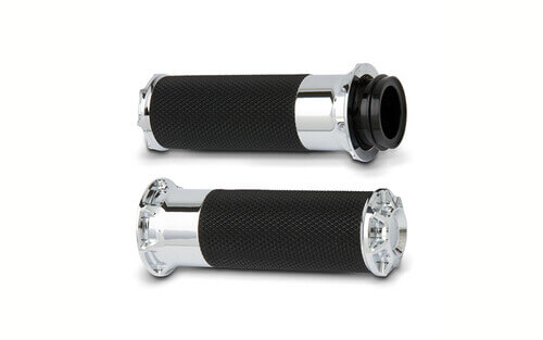 ARLEN NESS FUSION BILLET BEVELED GRIPS CHROME