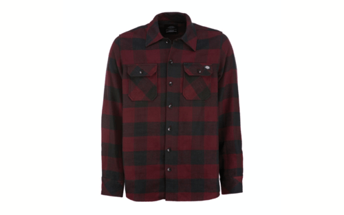 Dickies Blouse Bordeaux Rood/Zwart
