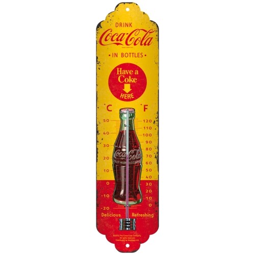 Thermometer Coca/Cola Yellow