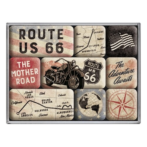 Magnet/Set Route 66 Bike Map