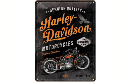 Tin sign H-D timeless tradition 30X40